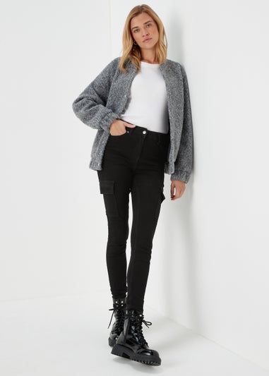 Black Cargo Skinny Jeans