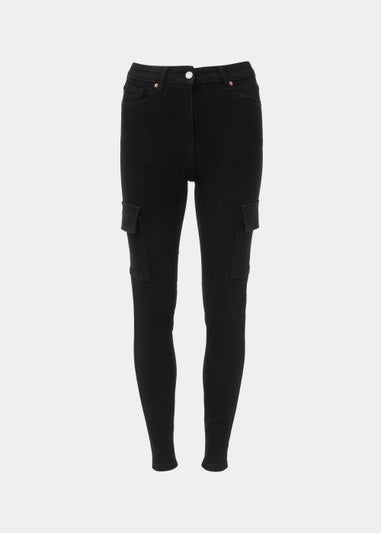 Black Cargo Skinny Jeans