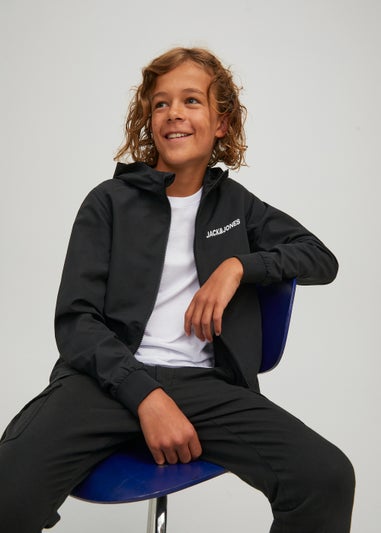 Jack & Jones Kids Black Bomber Jacket (6-16yrs)