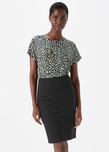 Et Vous Black Ponte Skirt