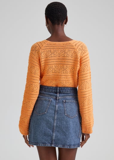 Mid Wash Utility Skirt