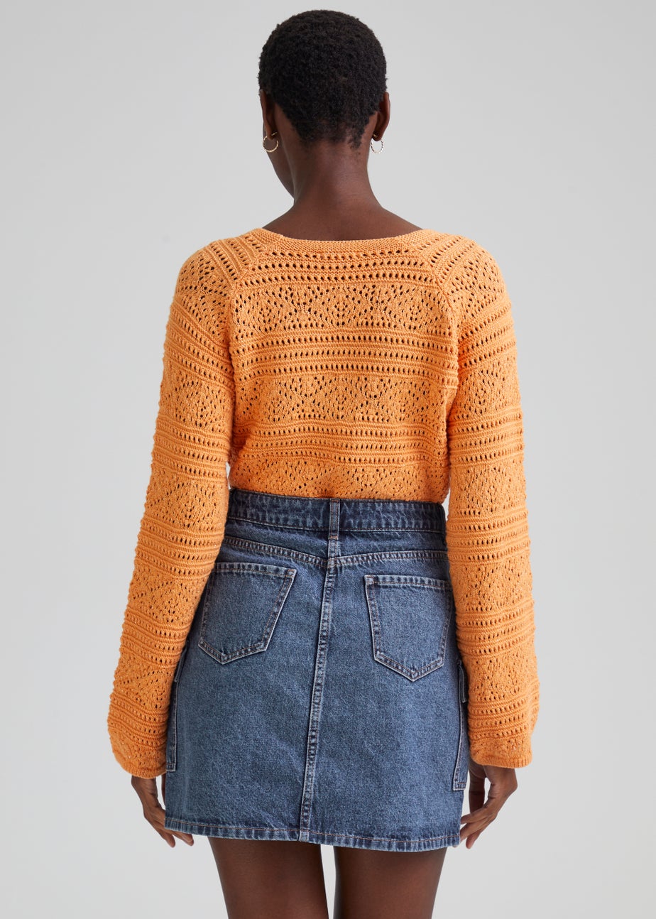 Mid Wash Utility Skirt