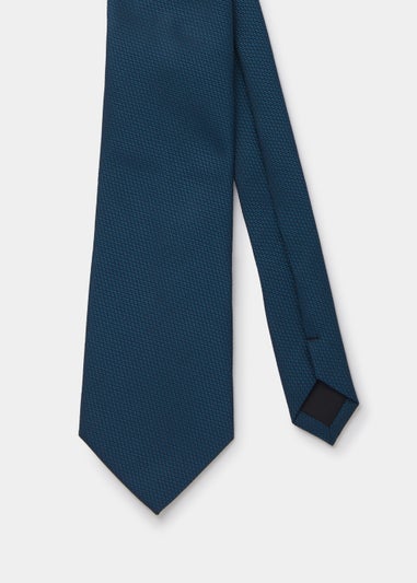 Taylor & Wright Teal Plain Textured Tie
