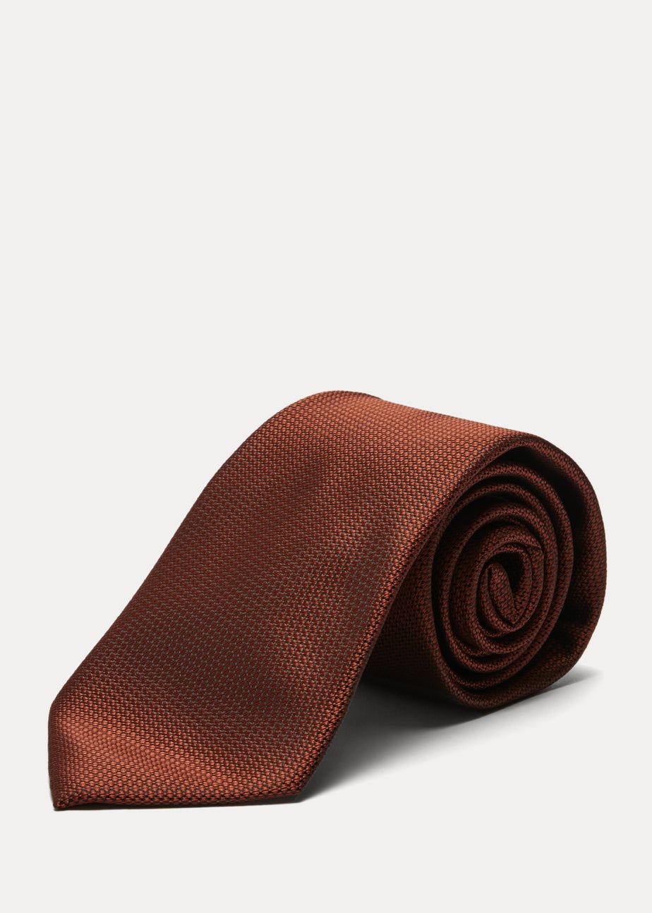 Taylor & Wright Rust Plain Tie