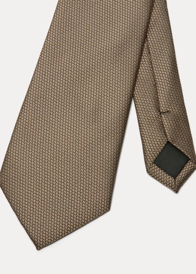 Taylor & Wright Stone Plain Textured Tie
