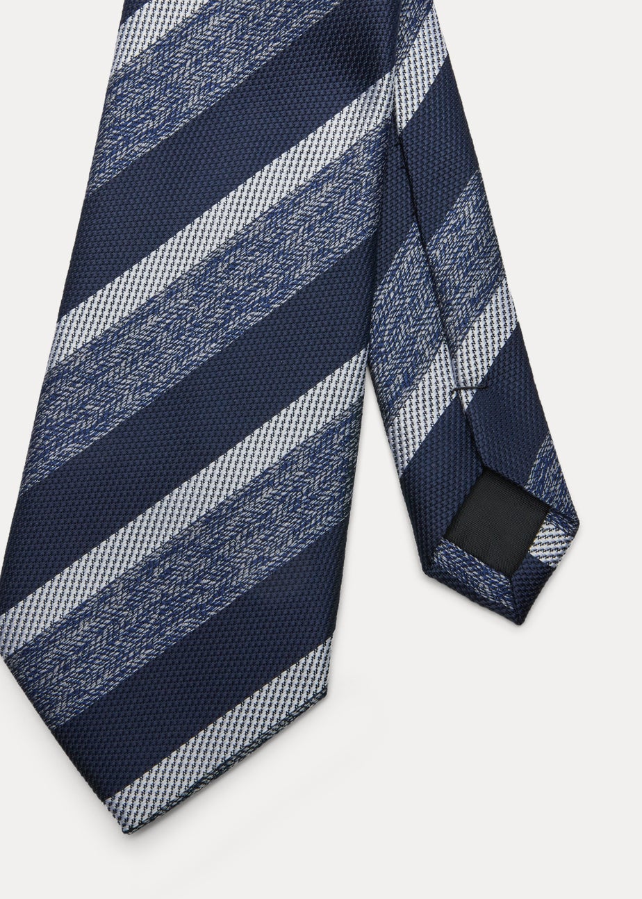 Taylor & Wright Navy Stripe Tie