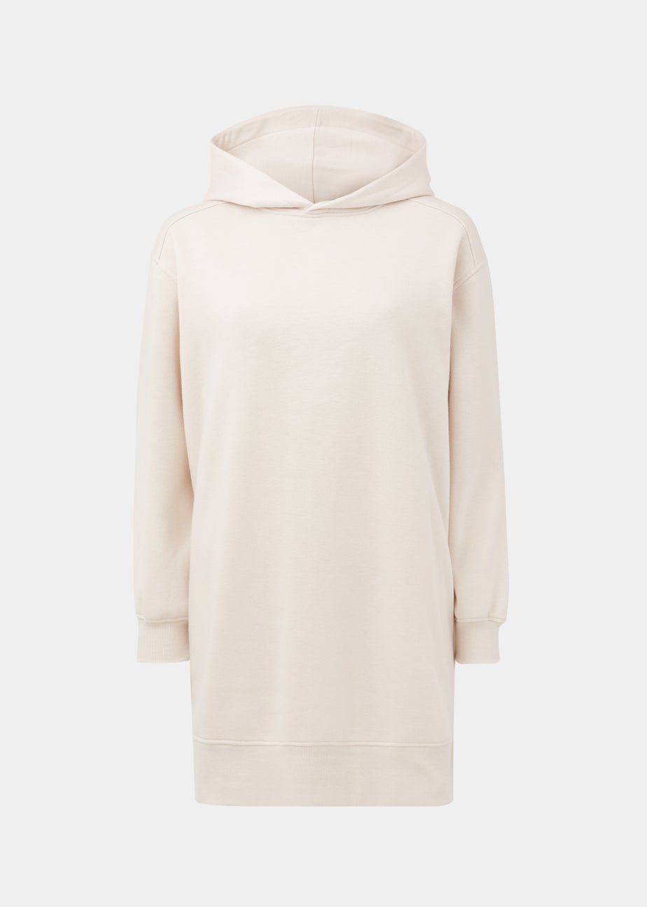 Cream Longline Hoodie