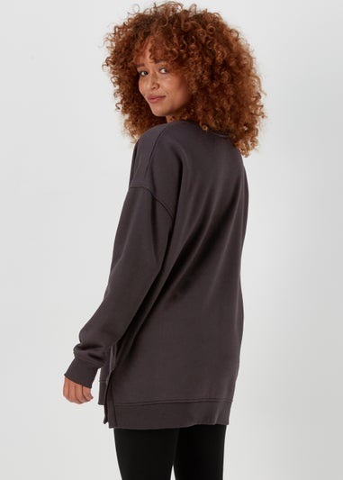 Black Longline Sweatshirt