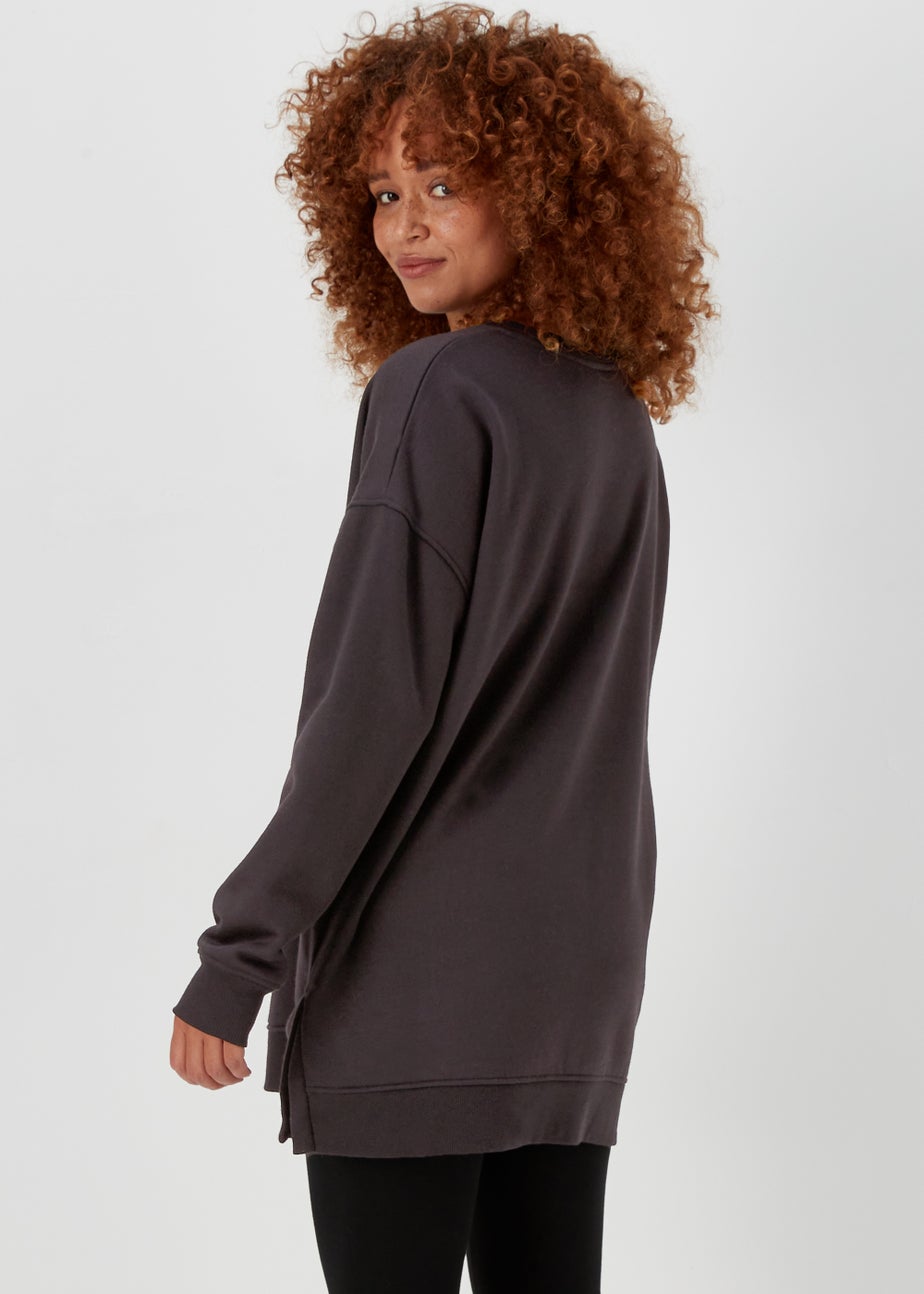Black Longline Sweatshirt