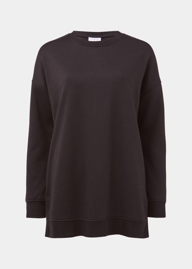 Black Longline Sweatshirt