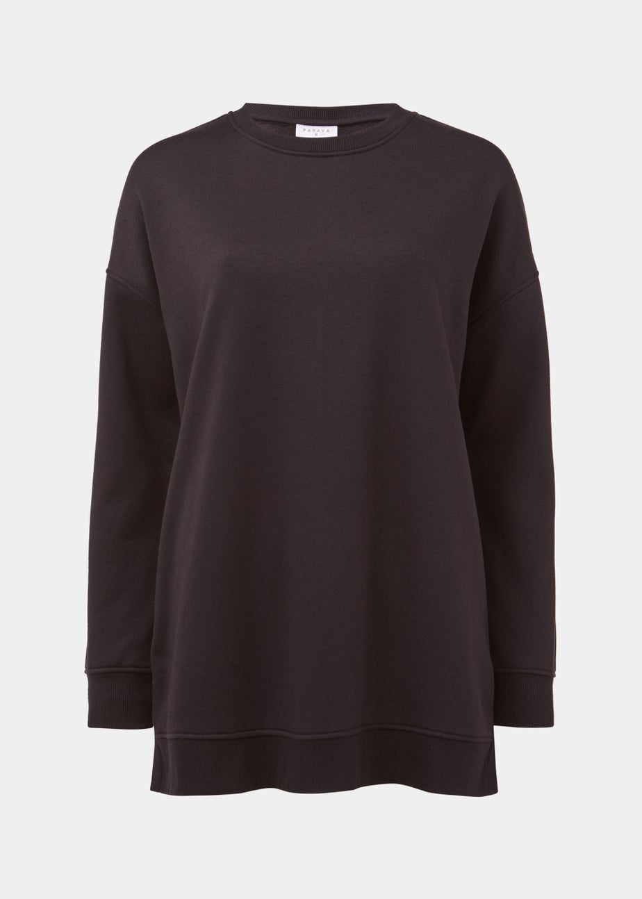 Black Longline Sweatshirt