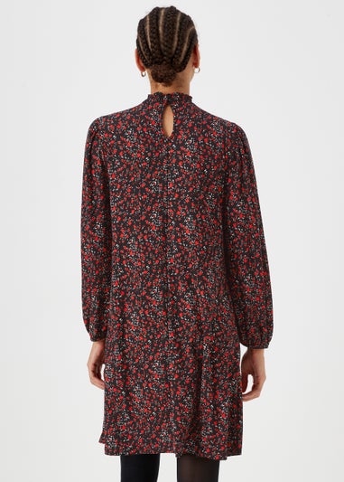 Red Floral Super Soft Mini Dress