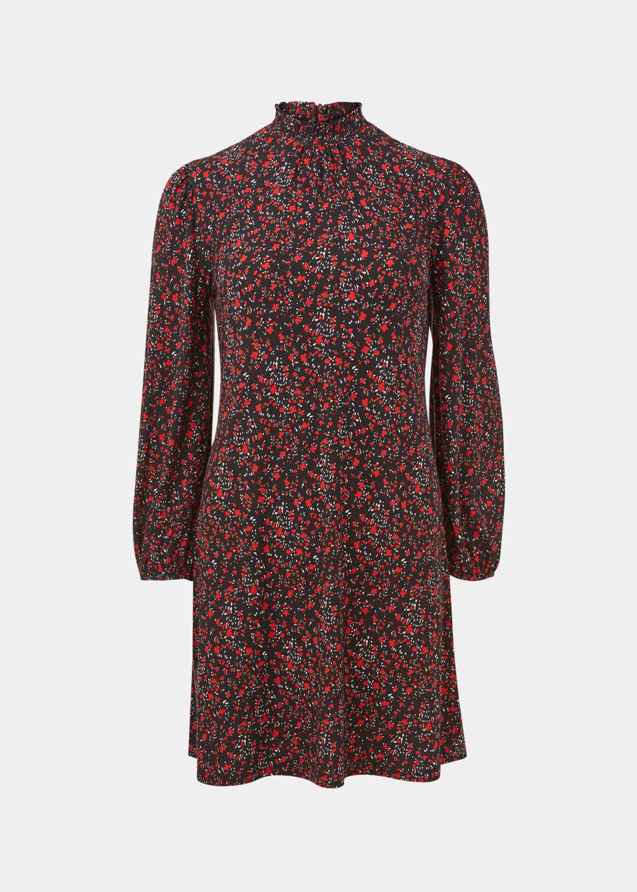 Red Floral Super Soft Mini Dress