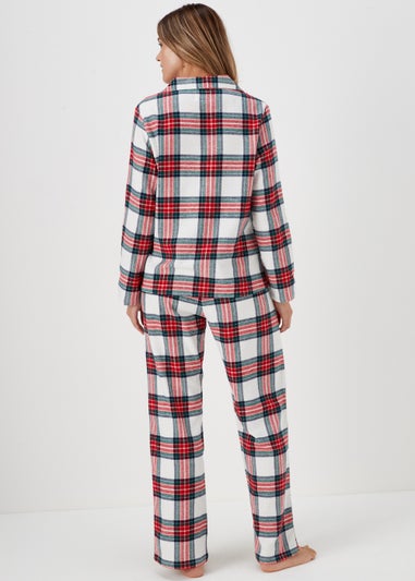 Red Check Pyjama Set & Eye Mask Set
