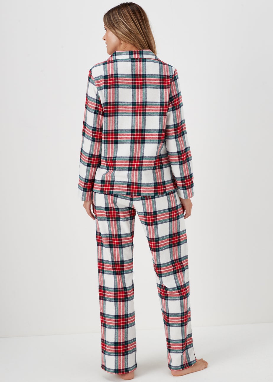 Red Check Pyjama Set & Eye Mask Set