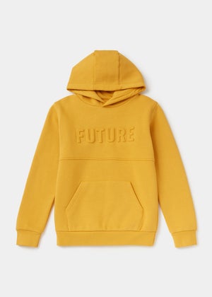 Boys Yellow Future Embroidered Hoodie (4-13yrs) Matalan
