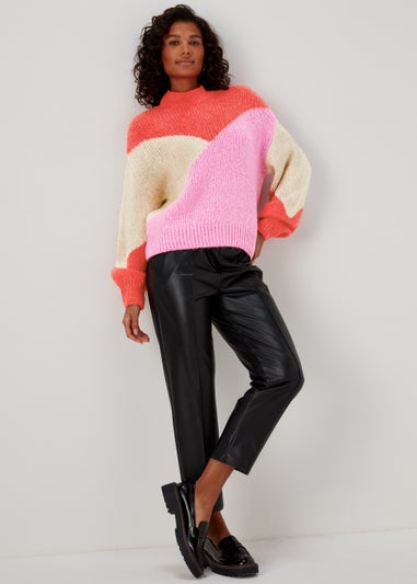 JDY Kilian Multicoloured Long Sleeve Knit Jumper