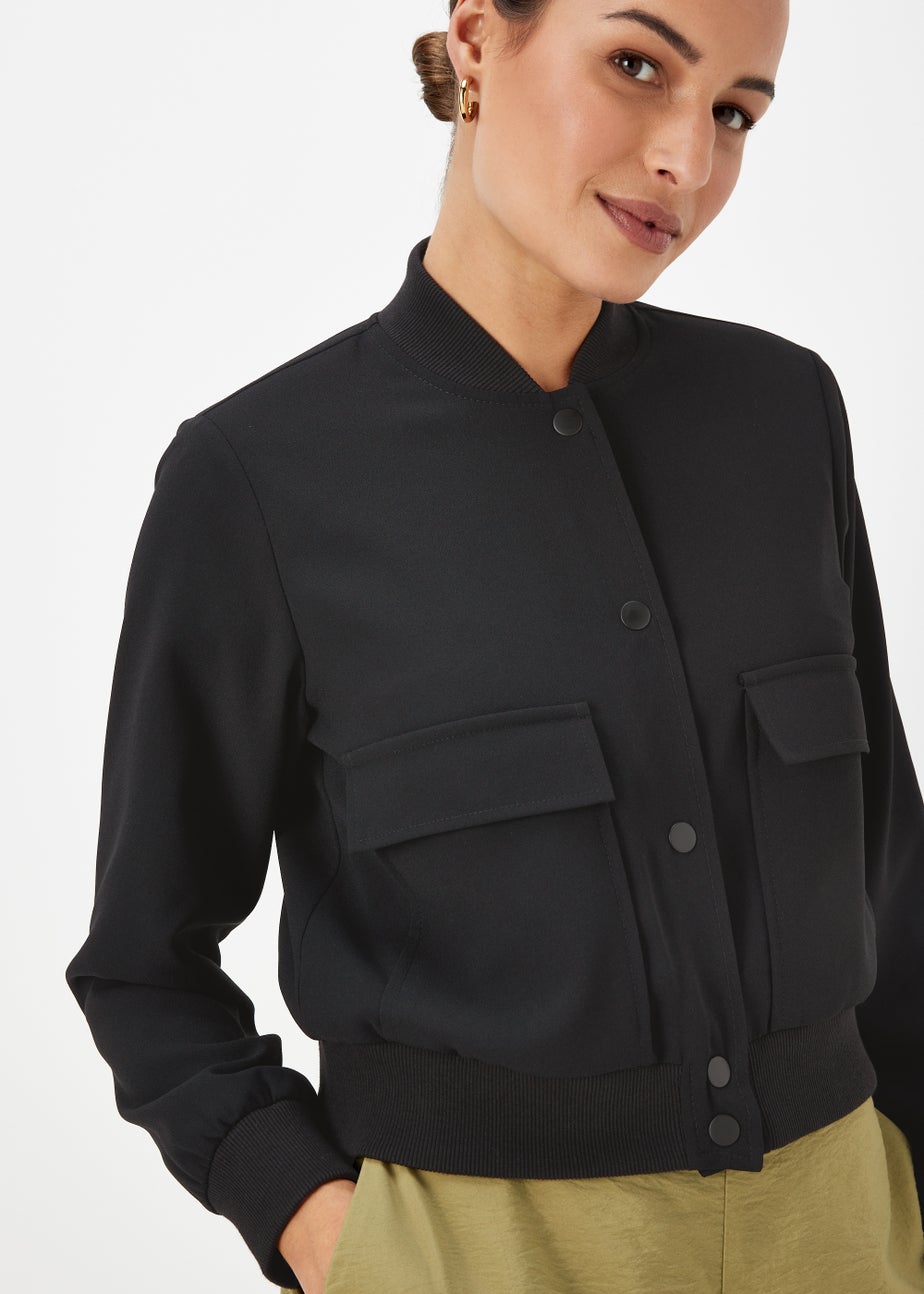 Et Vous Black Bomber Jacket