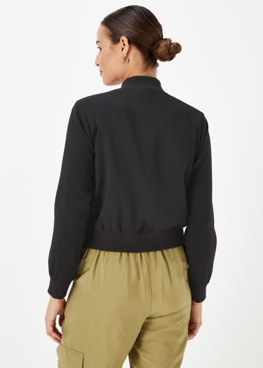 Et Vous Black Bomber Jacket