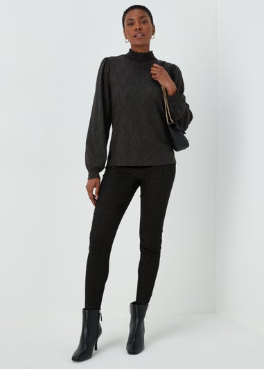 Black Star Cutwork Top