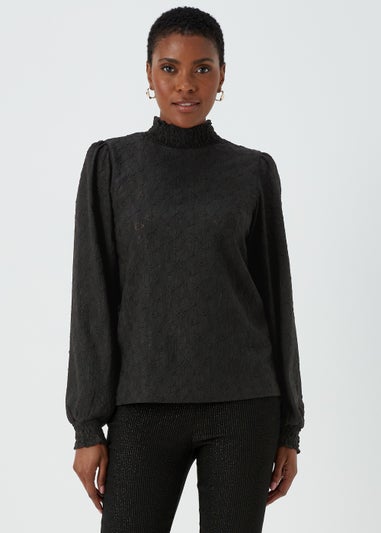 Black Star Cutwork Top