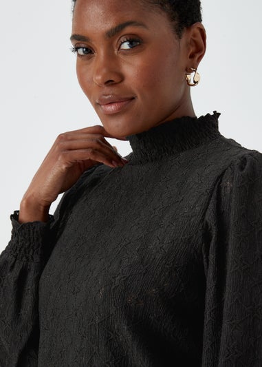 Black Star Cutwork Top