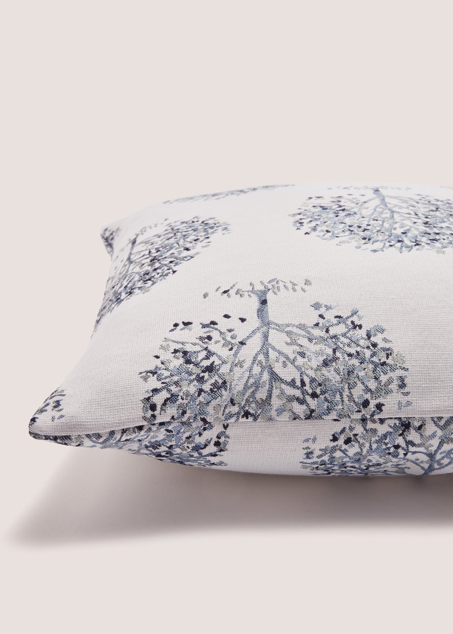 Blue Tree Jacquard Cushion (43cm x 43cm)