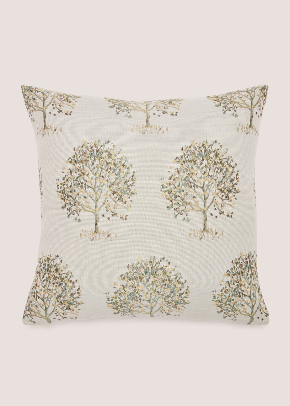 Green Tree Jacquard Cushion (43cm x 43cm)