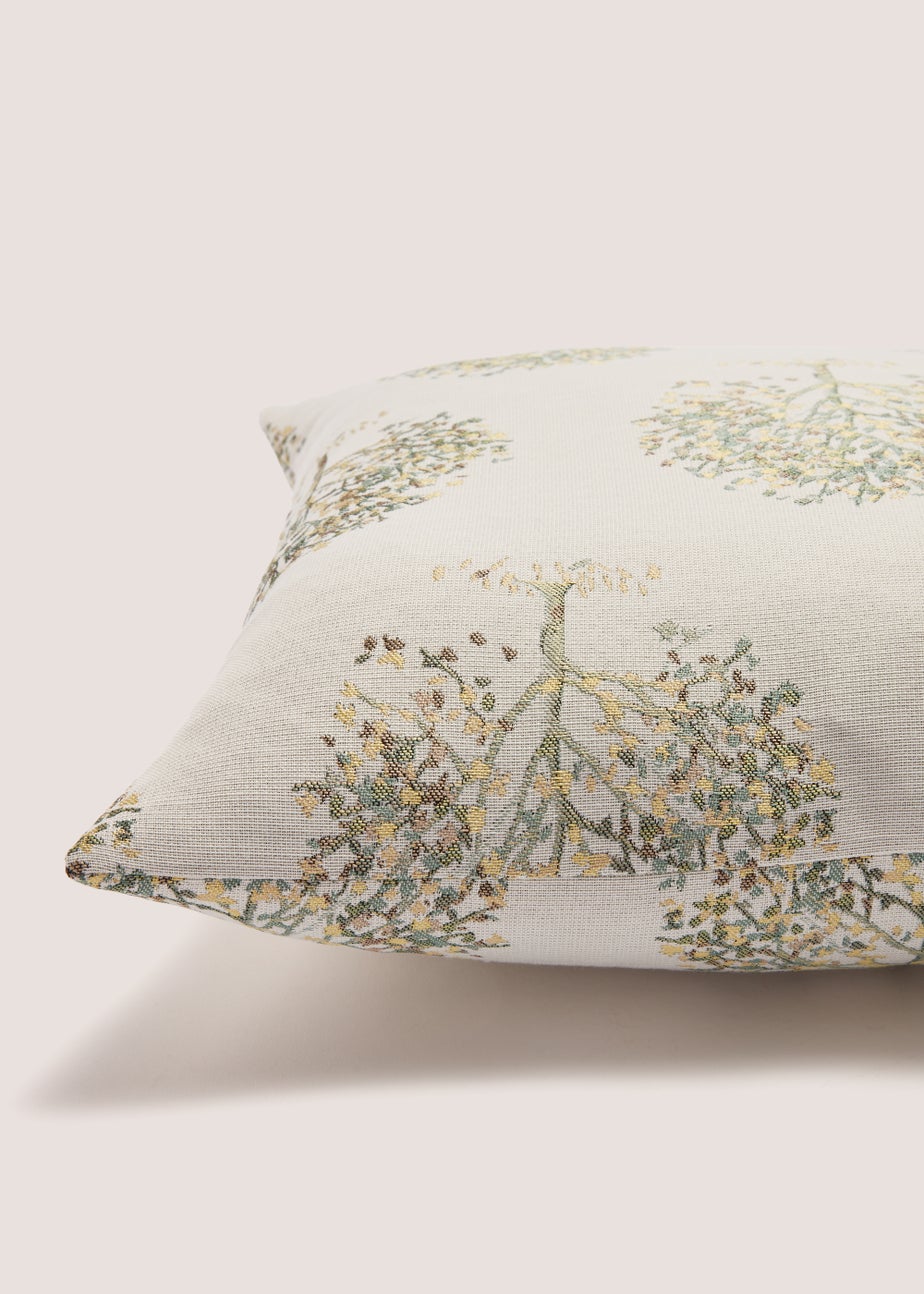 Green Tree Jacquard Cushion (43cm x 43cm)