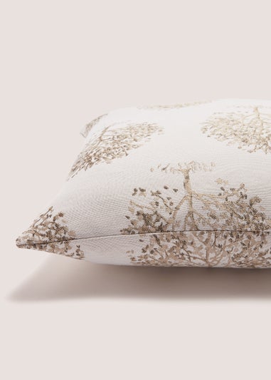 Neutral Tree Jacquard Cushion (43cm x 43cm)