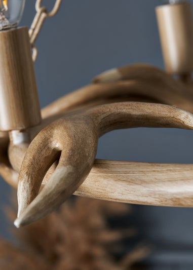 Inlight Antler Cartwheel 5L Chandelier (80cm x 62cm)