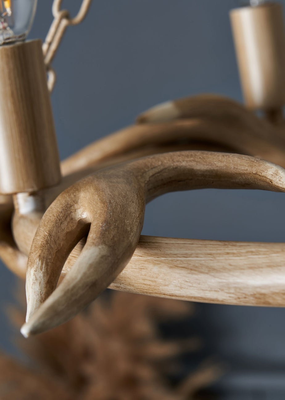Inlight Antler Cartwheel 5L Chandelier (80cm x 62cm)