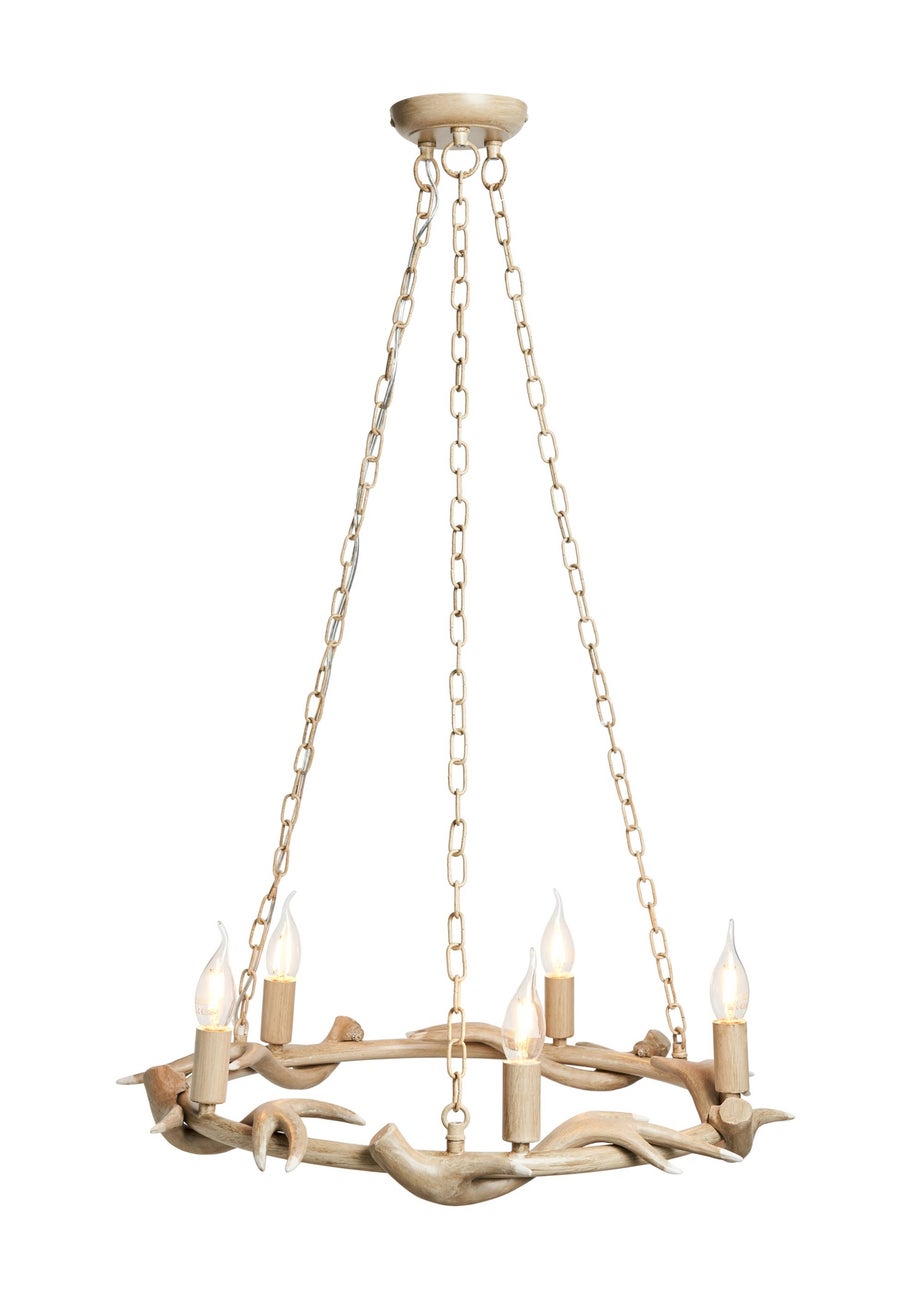 Inlight Antler Cartwheel 5L Chandelier (80cm x 62cm)