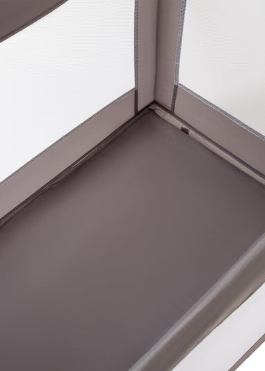 Red Kite Sleeptight Travel Cot Grey (70cm x 99cm x 70cm)