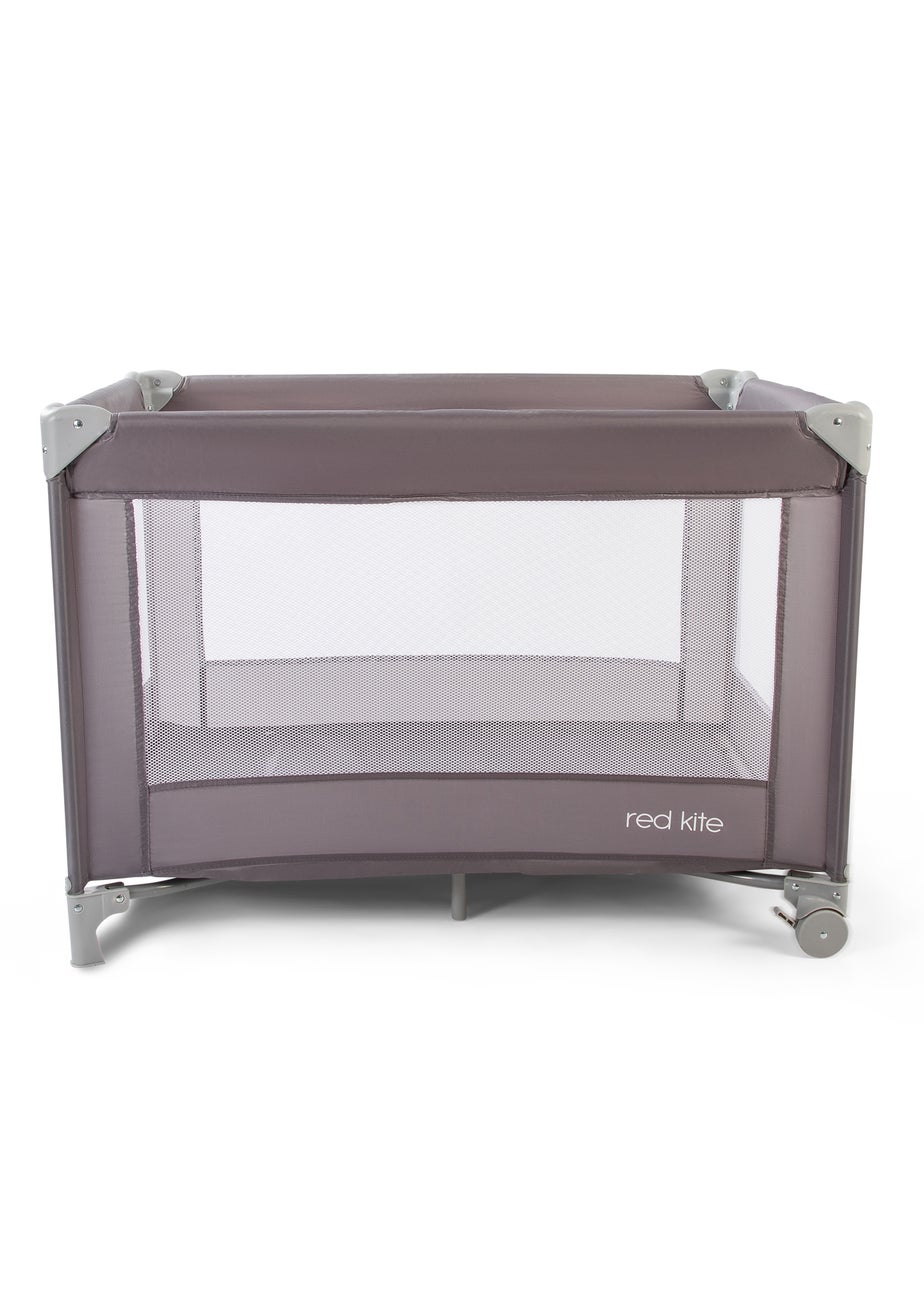 Red Kite Sleeptight Travel Cot Grey (70cm x 99cm x 70cm)