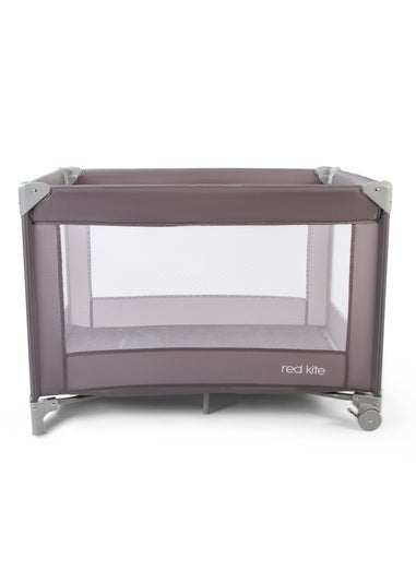 Red Kite Sleeptight Travel Cot Grey (70cm x 99cm x 70cm)