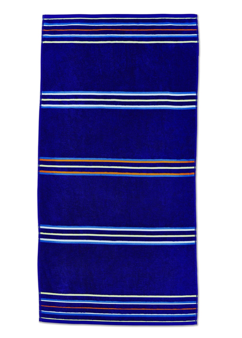 Catherine Lansfield Rainbow Cotton Beach Towel Pair