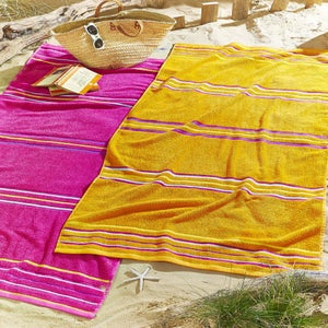 Catherine Lansfield Rainbow Cotton Beach Towel Pair