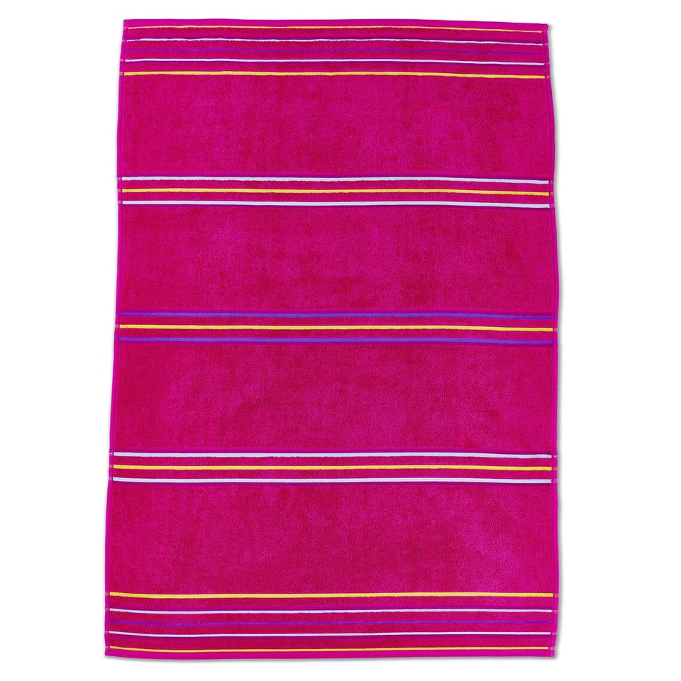 Catherine Lansfield Rainbow Cotton Beach Towel Pair