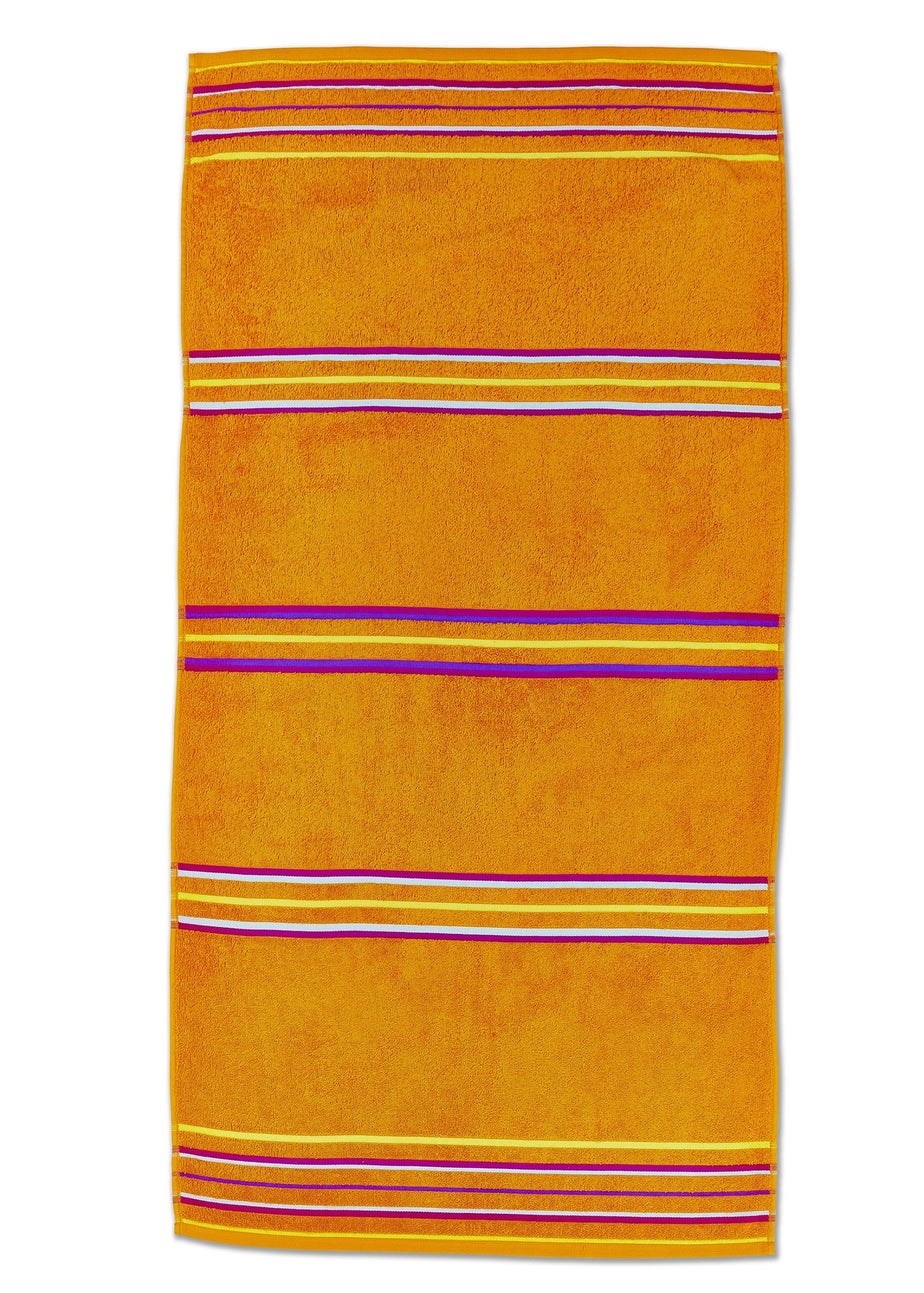 Catherine Lansfield Rainbow Cotton Beach Towel Pair