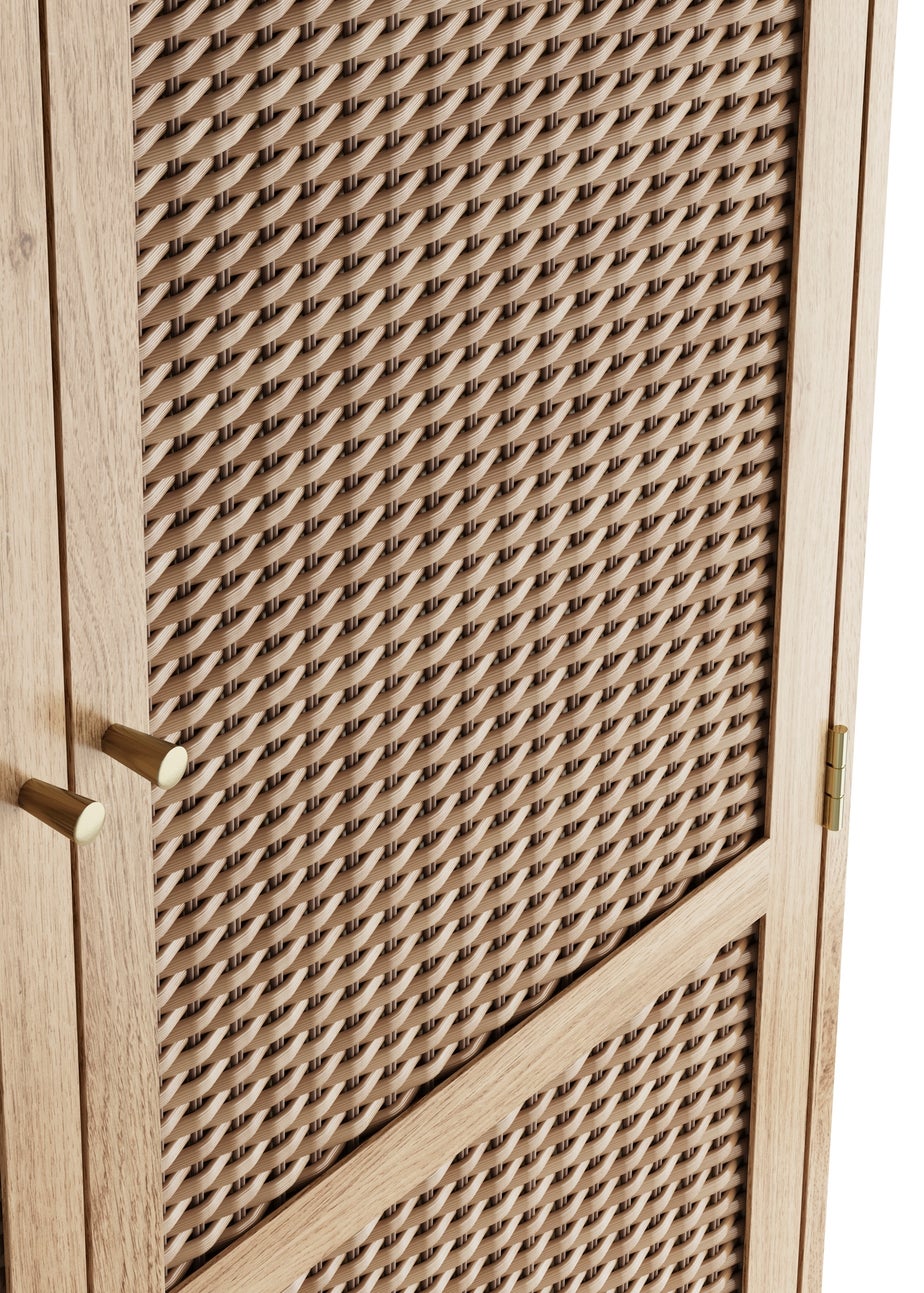 LPD Furniture Bordeaux 2 Door Wardrobe (1810x557x850mm)