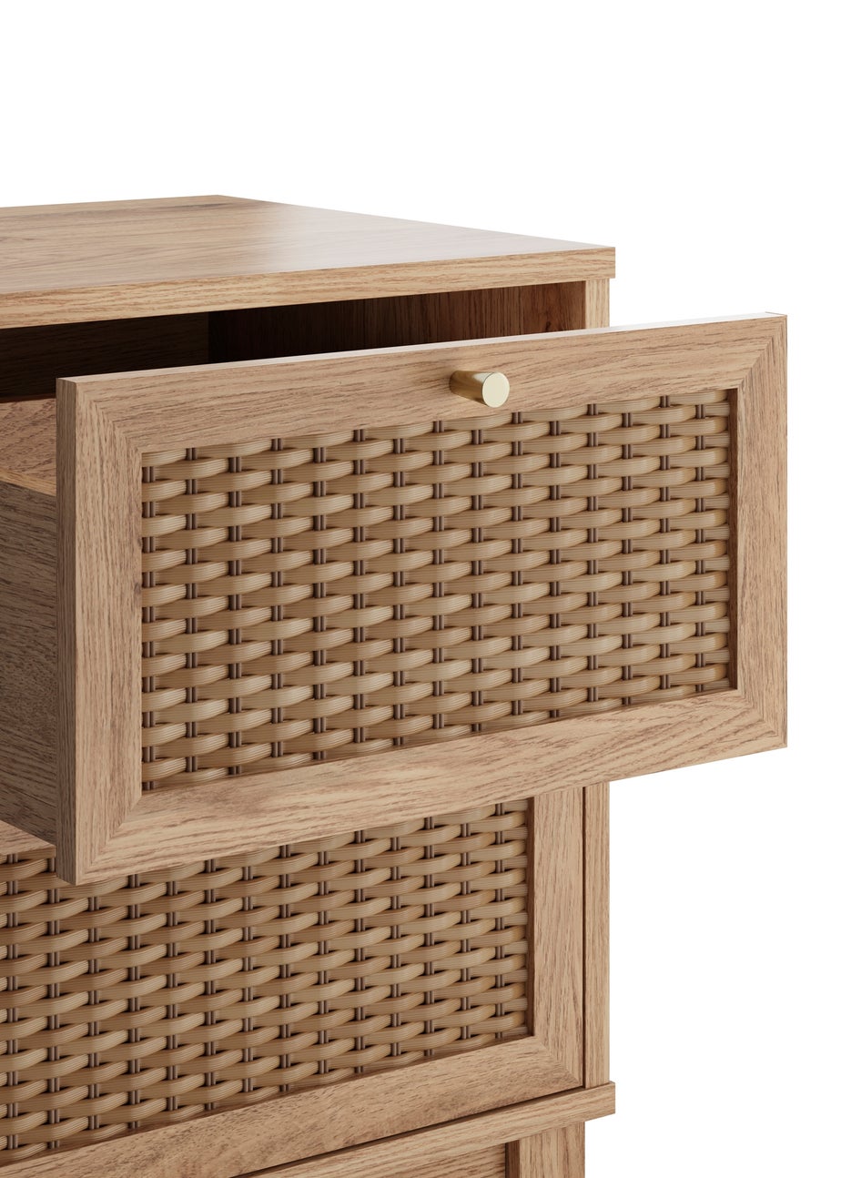 LPD Furniture Bordeaux Bedside Cabinet (587x355x400mm)