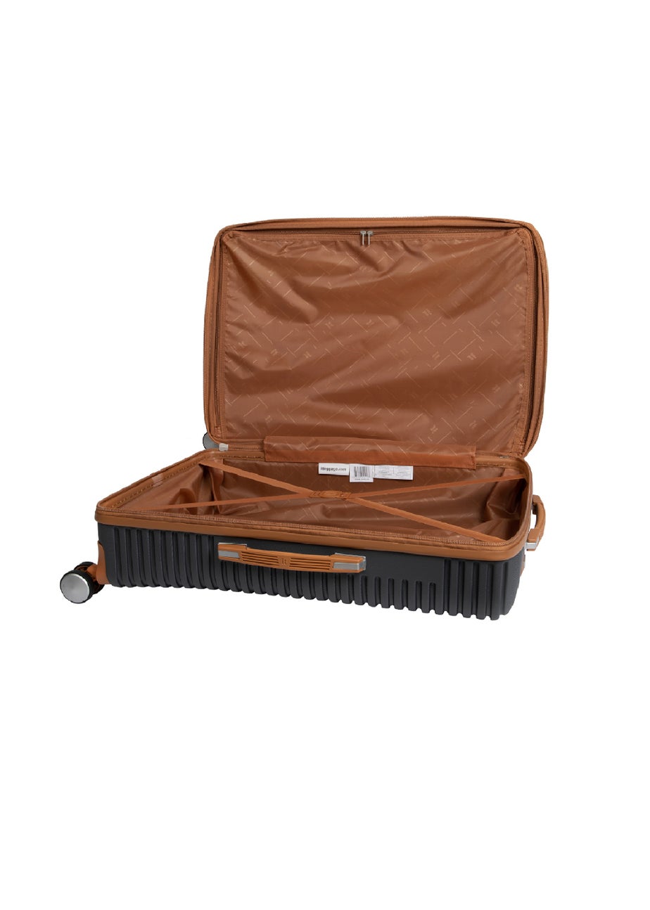 IT Luggage Charcoal Hard Shell Suitcase