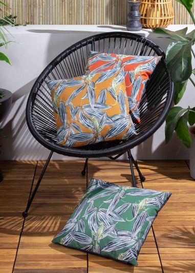 Wylder Tropics Ebon Wilds Zuri Outdoor Filled Cushion (43cm x 43cm x 8cm)