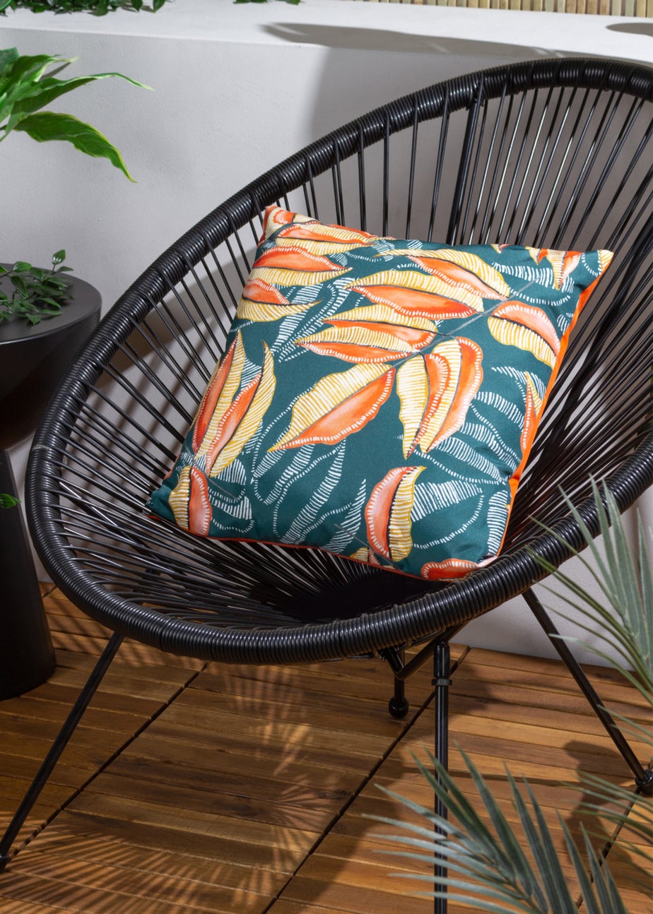 Wylder Tropics Ebon Wilds Akia Outdoor Filled Cushion (43cm x 43cm x 8cm)