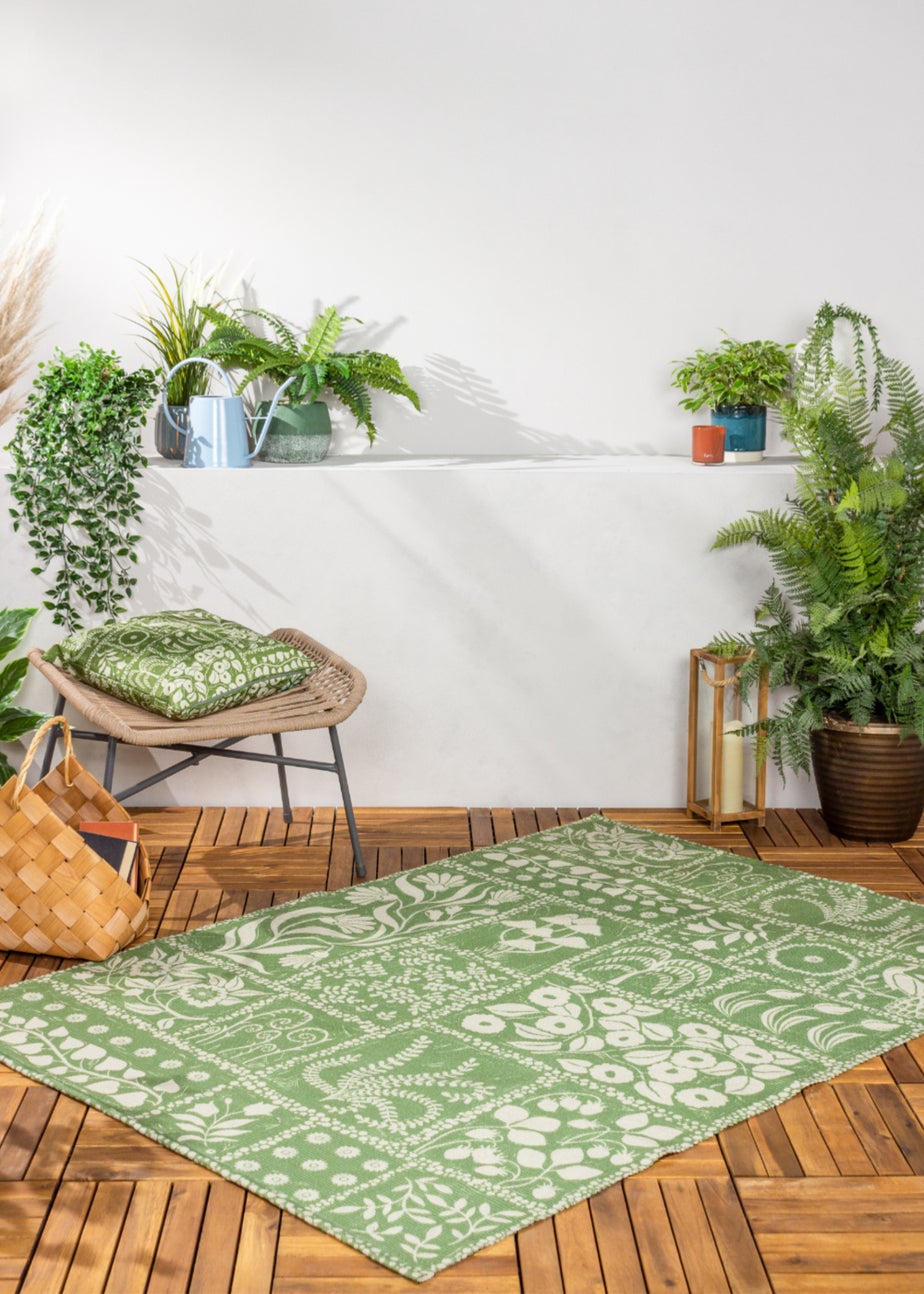 furn. Forage Garden Washable Outdoor/Indoor Rug (120cm x 170cm)