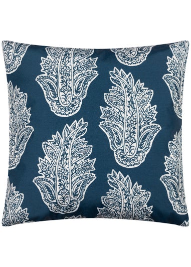 Paoletti Kalindi Paisley Outdoor Filled Cushion (43cm x 43cm x 8cm)