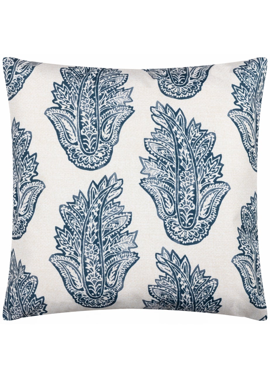 Paoletti Kalindi Paisley Outdoor Filled Cushion (43cm x 43cm x 8cm)