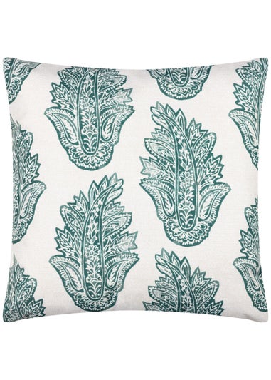 Paoletti Kalindi Paisley Outdoor Filled Cushion (43cm x 43cm x 8cm)