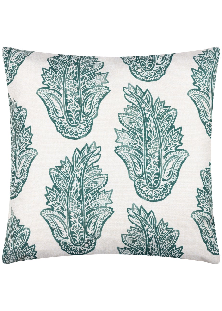 Paoletti Kalindi Paisley Outdoor Filled Cushion (43cm x 43cm x 8cm)